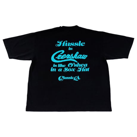 CRENSHAW CLASSIC LA T-SHIRT (Black / Teal)