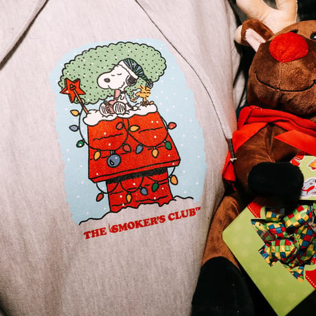 A Smoker's Club Christmas Hoodie (Grey)