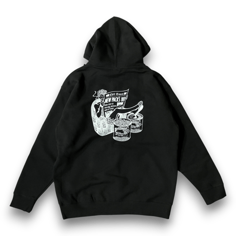 CHILL DAD OG !! : ZIP UP HOOD SWEAT (Black)