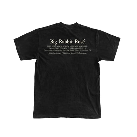 Big Rabbit Rose Tee (Black)