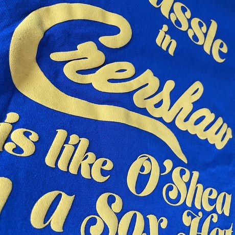 CRENSHAW CLASSIC LA T-SHIRT (Royal / Gold)