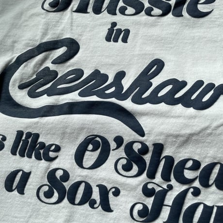 CRENSHAW CLASSIC LA T-SHIRT (White / Navy)