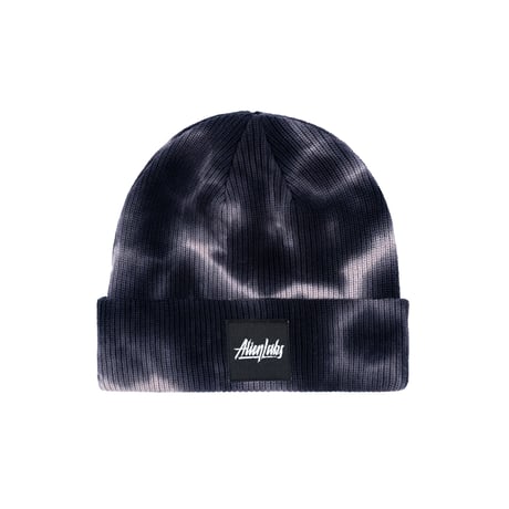 Box Logo Tie Dye Beanie (Black)