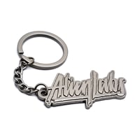 Metal Alienlabs Logo Keychain