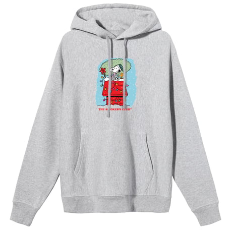 A Smoker's Club Christmas Hoodie (Grey)