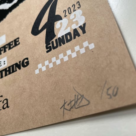 『1/8oz CLOTHING 1st Anniversary "Brown Paper" Release Party』POSTER