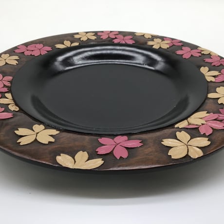 ほんのり皿(φ24×3)　桜花
