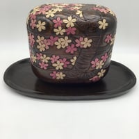 季節重 楕円(25 ×16× 22.5)  桜木付　三段　受皿付
