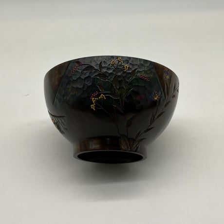 月の桜椀(φ13×7) 蓋付 桜のお山　C