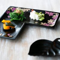 おたふく深皿（φ24×6） 野草 | 草木彫 川添日記