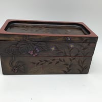 春秋弁当箱　二段　（山葡萄・ひよどりじょうご）