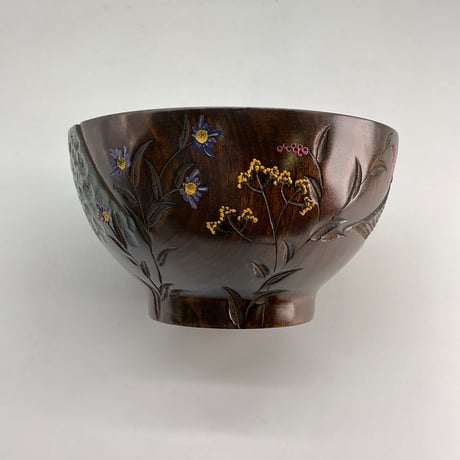 月の桜椀(φ13×7) 蓋付 桜のお山　B