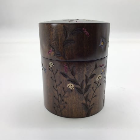 茶筒 角(φ7.5×10)　野草