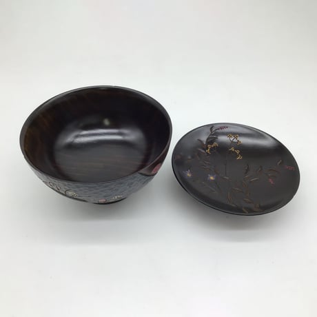 月の桜椀(φ13×7) 蓋付 桜のお山  A