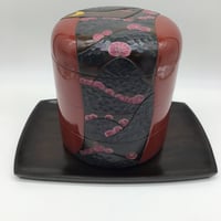 季節重 丸(φ20×22)  山景色  三段　受皿付