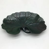 葉っぱ皿　(18×13×2)　葉色
