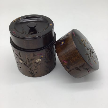 茶筒 角(φ7.5×10)　野草