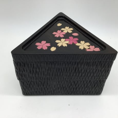 弁当箱(17×17×12)  二段　桜花