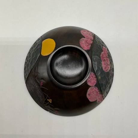 月の桜椀(φ13×7) 蓋付 桜のお山　C