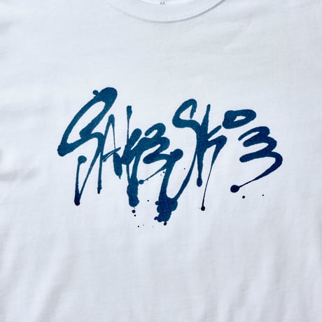 ■T-shirt ( White × Navy ) Design by RYUJI KAMIYAMA