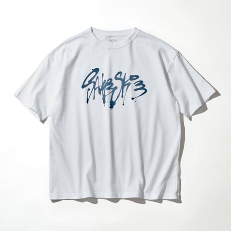 ■T-shirt ( White × Navy ) Design by RYUJI KAMIYAMA