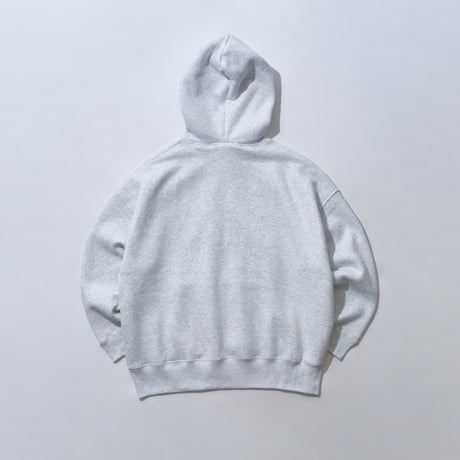 ■College Logo Sweat Pullover Hoodie ( Ash Gray × RED ）