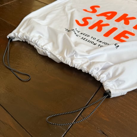 ■Drawcord T-shirt ( Gray × White )