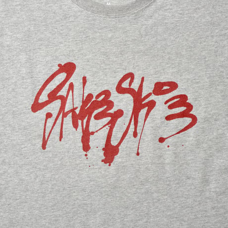 ■T-shirt ( Gray × Burgundy ) Design by RYUJI KAMIYAMA
