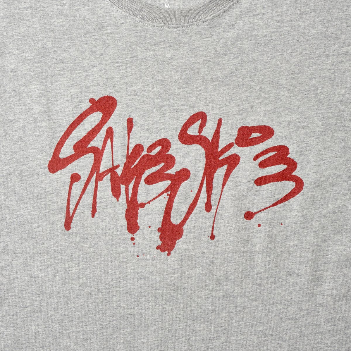 □T-shirt ( Gray × Burgundy ) Design by RYUJI KA □T-shirt ( Gray × Burgundy ) Design by RYUJI KA