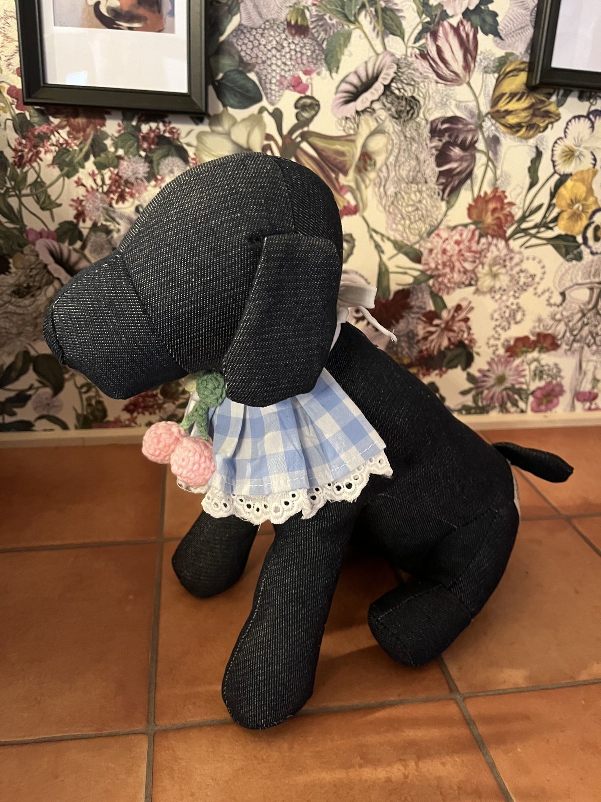 non22さま】vintage ❀ 茶色いギンガムチェックおズボン クマ