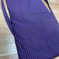 真綿おいね　仕立て上がり品　播州織　紫ドビー　FREE