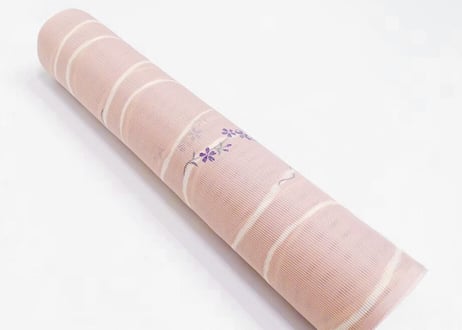 受注生産　洗える着物の仕立て付き ポリエステル 立涌紋に小紋 くすみピンク(夏反物) バチ衿単衣仕立て 反物・仕立て代込み 単衣ハイテク仕立て オーダーサイズ
