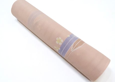 受注生産　洗える着物の仕立て付き ポリエステル 矢絣に桜(夏反物) バチ衿単衣仕立て 反物・仕立て代込み 単衣ハイテク仕立て オーダーサイズ