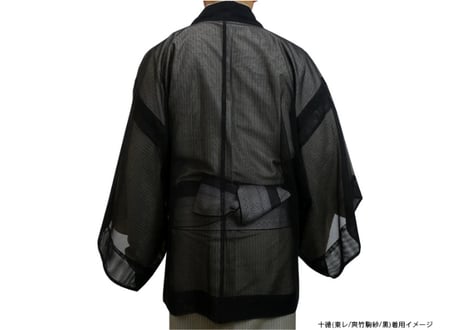 十徳 東レ素材使用 (東レ セオ絽ちりめん 黒) ハイテクミシン仕立て 男性用 S M L LL お誂え 茶道用