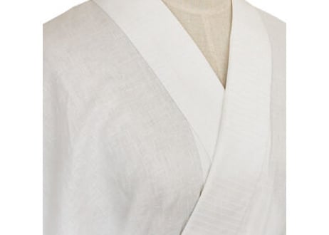 受注生産 Asumo 本麻長襦袢 女性用 リネン 絽洗える半衿 衣紋抜き 腰紐 麻居敷当て付 S-L(お誂え対応可) 日本製 麻の長襦袢