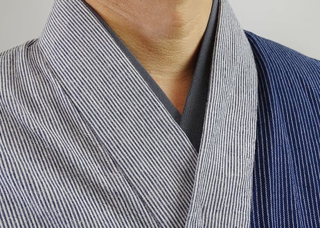 受注生産 Asumo Tシャツ襦袢 男性用 春夏秋冬 胸元マジックテープ調整 ポリエステル素材 シャツ2色 半衿11色 S-3L
