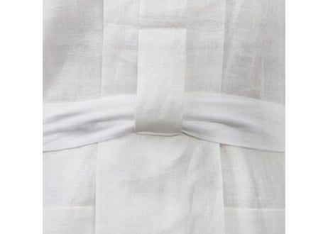 受注生産 Asumo 本麻長襦袢 女性用 リネン 絽洗える半衿 衣紋抜き 腰紐 麻居敷当て付 S-L(お誂え対応可) 日本製 麻の長襦袢
