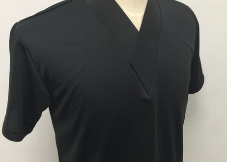 受注生産 Asumo Tシャツ襦袢 男性用 春夏秋冬 胸元マジックテープ調整 ポリエステル素材 シャツ2色 半衿11色 S-3L