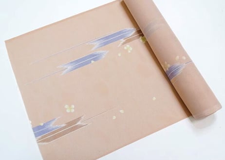 受注生産　洗える着物の仕立て付き ポリエステル 矢絣に桜(夏反物) バチ衿単衣仕立て 反物・仕立て代込み 単衣ハイテク仕立て オーダーサイズ