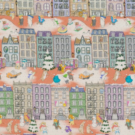 "Brooklyn vacation"　コットンローン　DP-4440-9