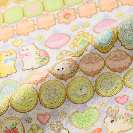 【限定商品】"アイシングクッキー　ラベンダー"　綿オックス　DP-4917-1D