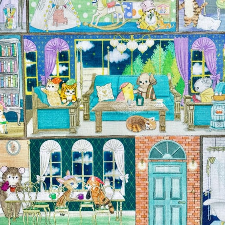 "ラビリンスハウス"　コットンローン　DP-4435-3