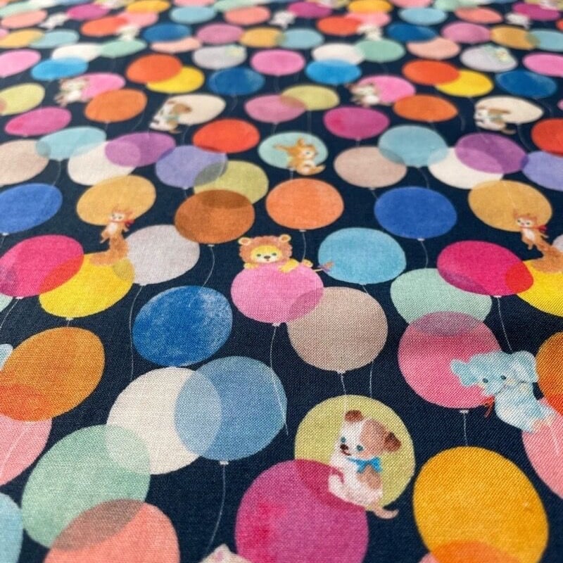 雰囲気◎】ヴィンテージ コットンラグブランケット バルーン柄