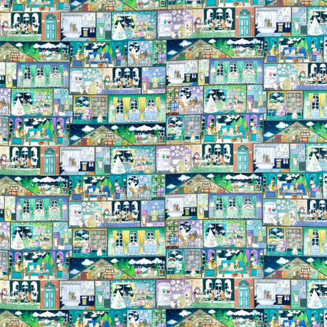 "ラビリンスハウス"　コットンローン　DP-4435-3