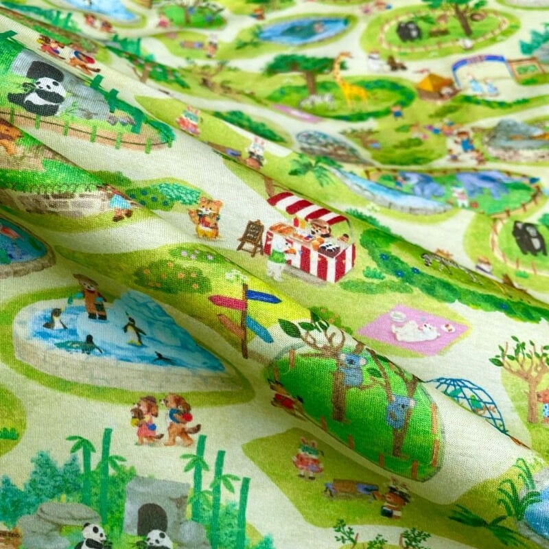 yukiemon生地使用】ファニーハウス❁︎スクエアポシェット