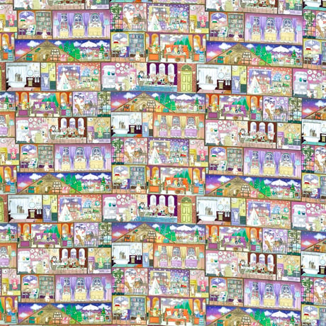 "ラビリンスハウス"　コットンローン　DP-4435-3