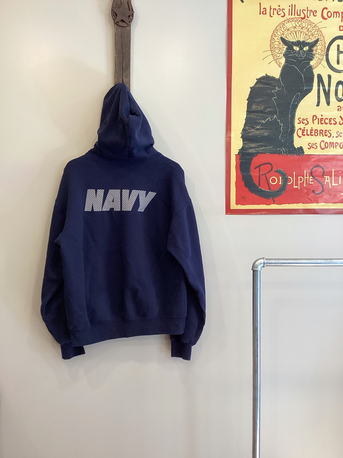 トップス 80s~ Soffe Made in USA NAVY Hoodie Vintage Soffe United States Navy Hoodie Made In USA Size S