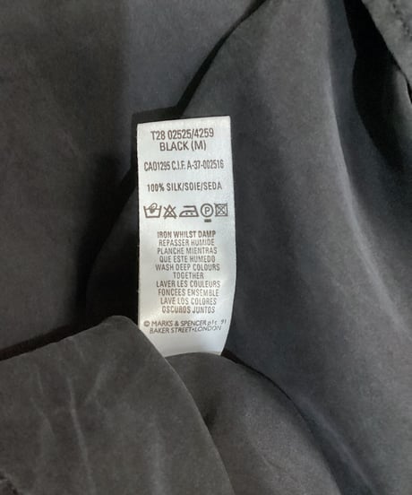 【MARK＆SPENCER】SILK SHIRT sizeM