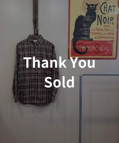 【BANANA REPUBLIC】CHECK BD SHIRT sizeM