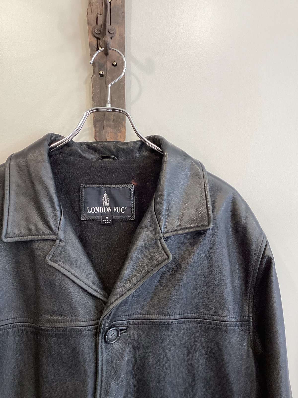 LONDON FOG】LEATHER CAR COAT sizeM | Rill